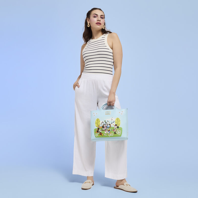 Mickey & Friends Exclusive Runamuck Park Convertible Backpack & Tote Crossbody Bag LFlifestyle1 view 2